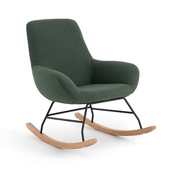 Кресло-качалка мягкое Carina  зеленый